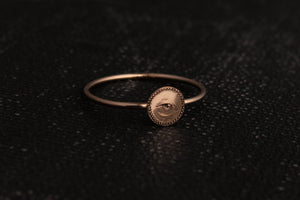 No. 22 - Dainty Eye of Protection Ring (Gold) Sizes 7 & 8