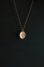 Load image into Gallery viewer, No. 5 - Round Felled Dove Gold Pendant Necklace
