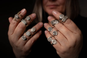 No. 8 - Astroid Signet Ring | Size 8
