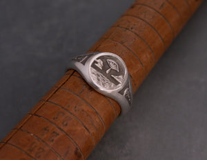 No. 9 - Ocean of Tears Signet Ring | Size 8