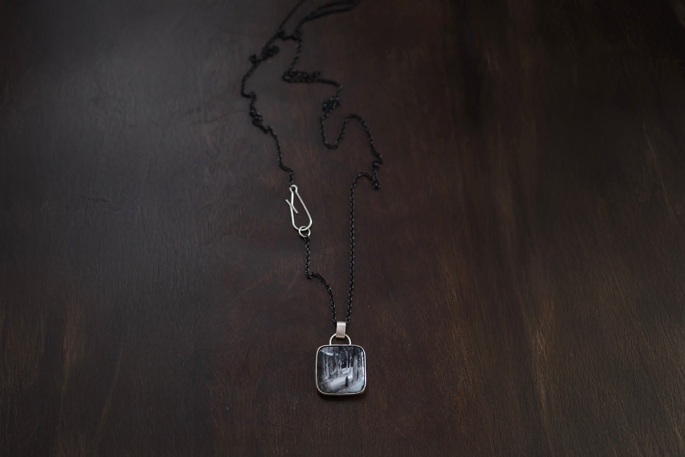 No. 23 ~ Square Footprints Necklace {preview}