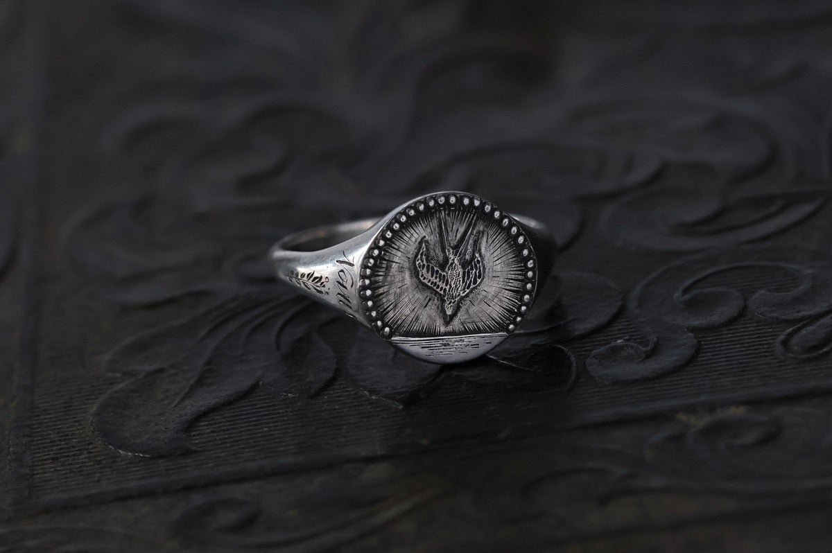 No. 01 ~ Alchemy Engraved Signet Ring