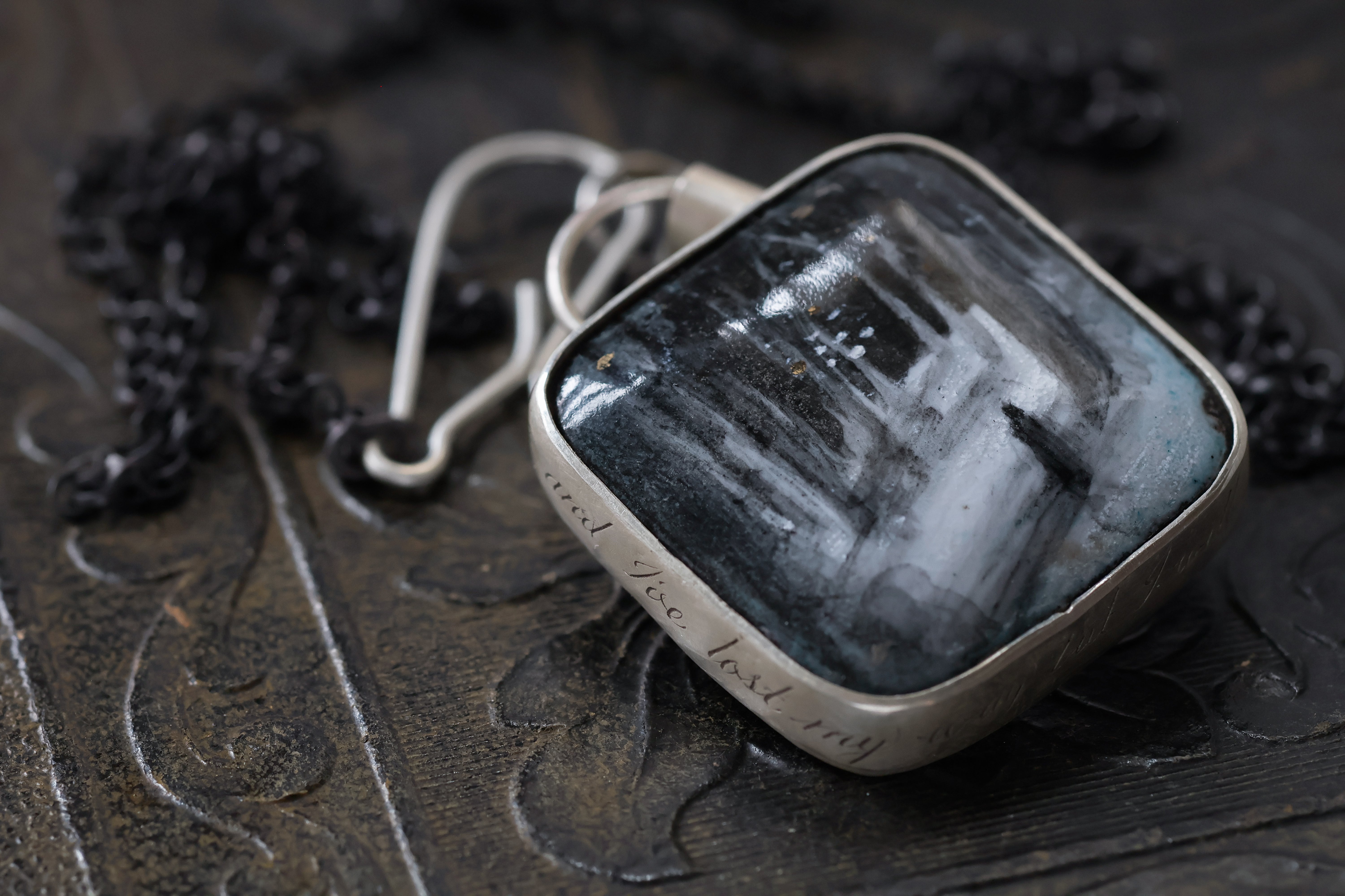 No. 03 ~ Just Beginning – Enameled Necklace