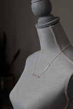 Load image into Gallery viewer, No. 3 ~ Quatrain Bar Necklace, 20 in. Chain
