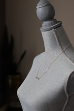 Load image into Gallery viewer, No. 2 ~ Memento Mori Bar Necklace ~ 20 in. Chain
