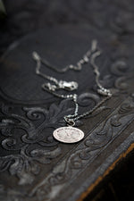 Load image into Gallery viewer, No. 6 ~ Oval Remembrance Token Necklace, 18 in. Chain

