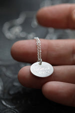 Load image into Gallery viewer, No. 5 ~ Memento Mori Token Necklace, 16 in. Chain
