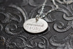 Load image into Gallery viewer, No. 5 ~ Memento Mori Token Necklace, 16 in. Chain
