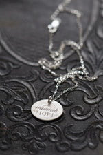 Load image into Gallery viewer, No. 5 ~ Memento Mori Token Necklace, 16 in. Chain
