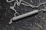 Load image into Gallery viewer, No. 4 ~ Quatrain Bar Necklace, 20 in. Chain
