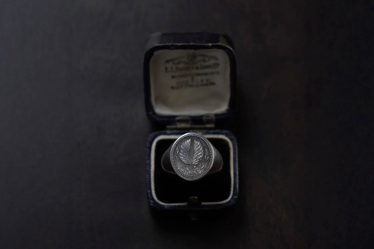 No. 16 ~ Large Oval Phoenix Signet Ring {preview}