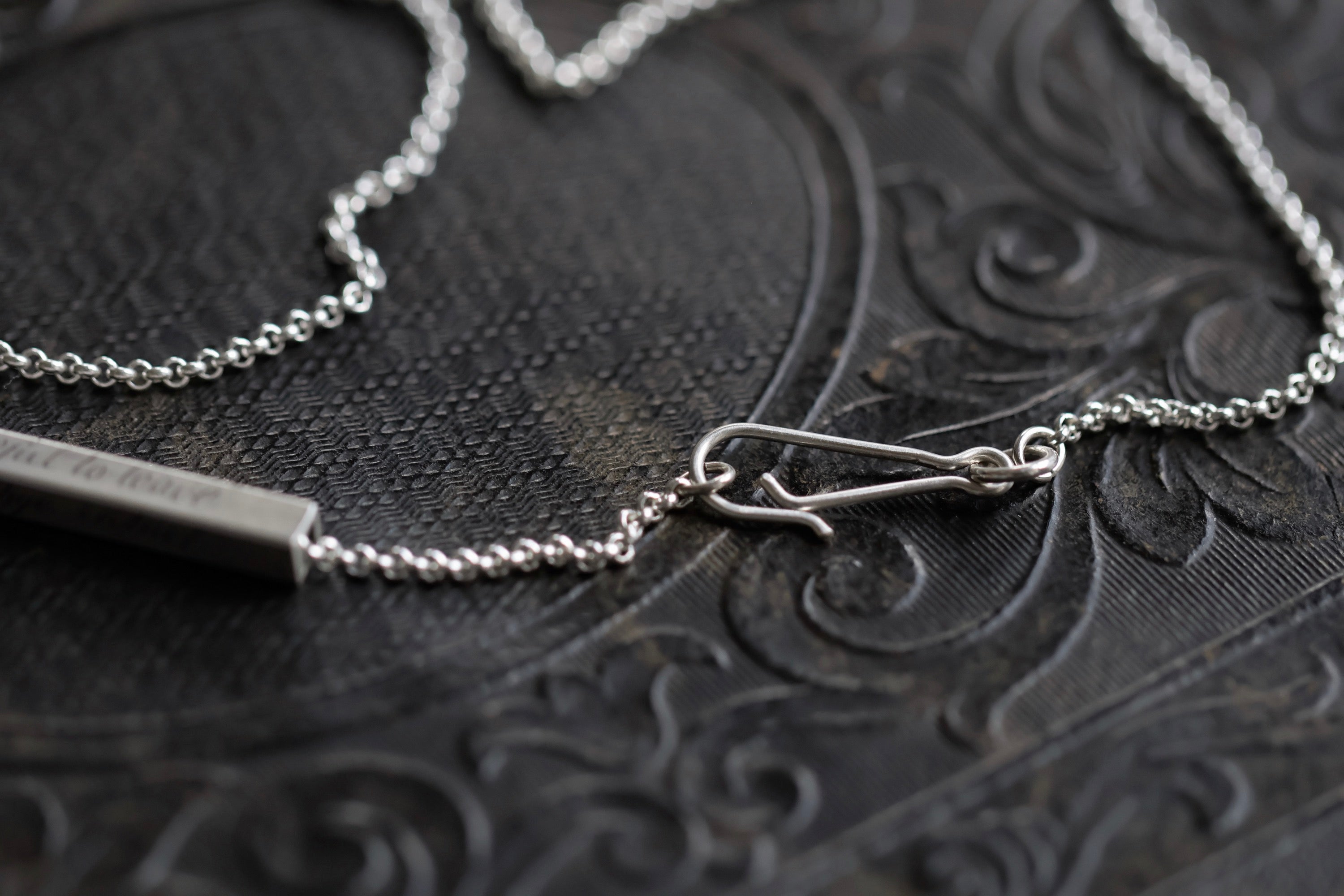 No. 30 ~ Quatrain Engraved Necklace