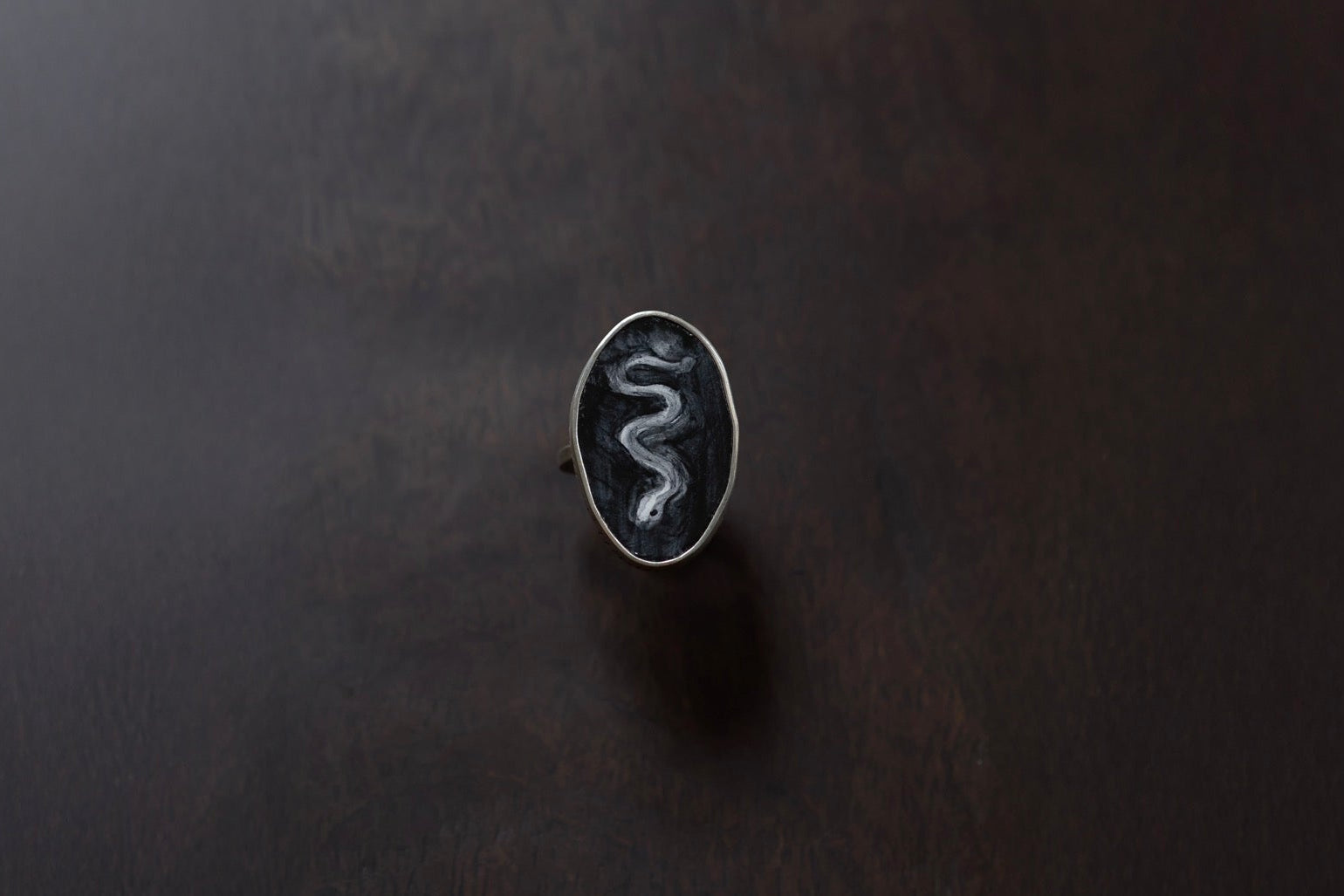 No. 19 ~ Minimal Enamel Snake Ring {preview}