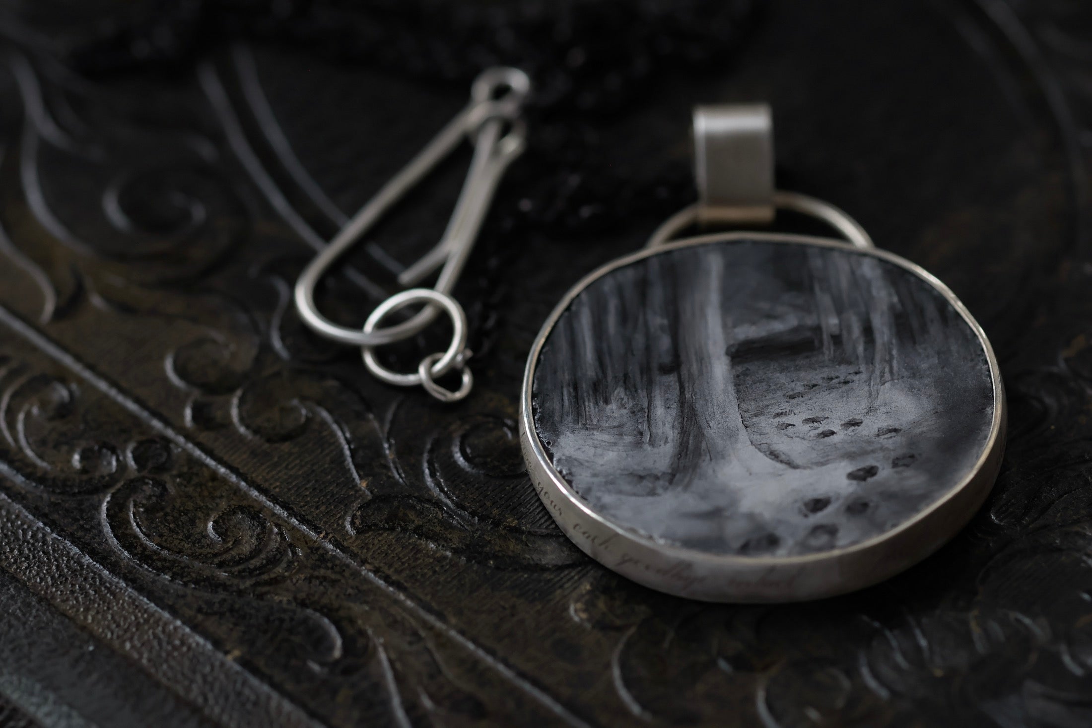 No. 13 ~ Large Footprints Necklace {preview}