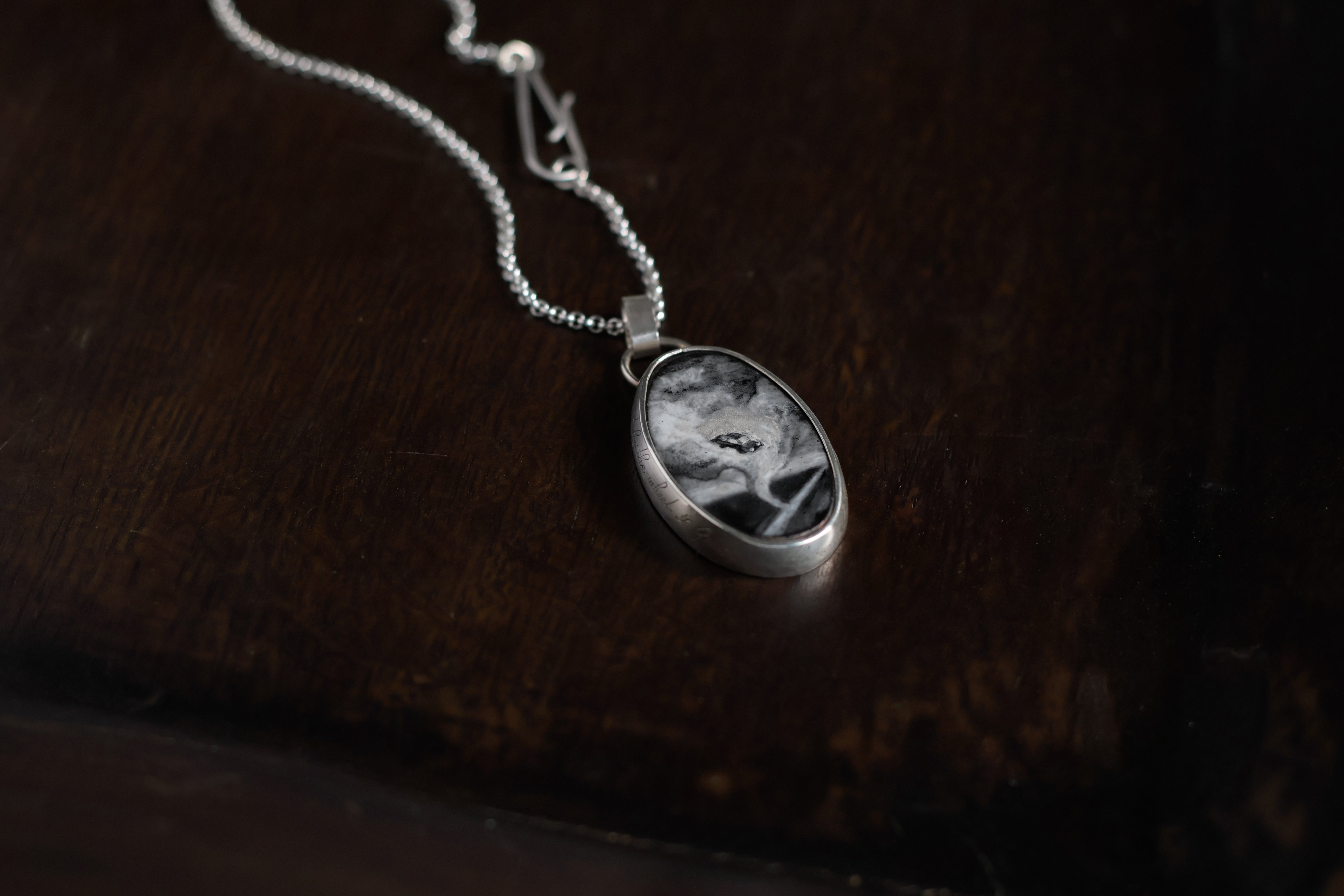 No. 17 ~ Jesus Take the Wheel – Enameled Tornado Necklace