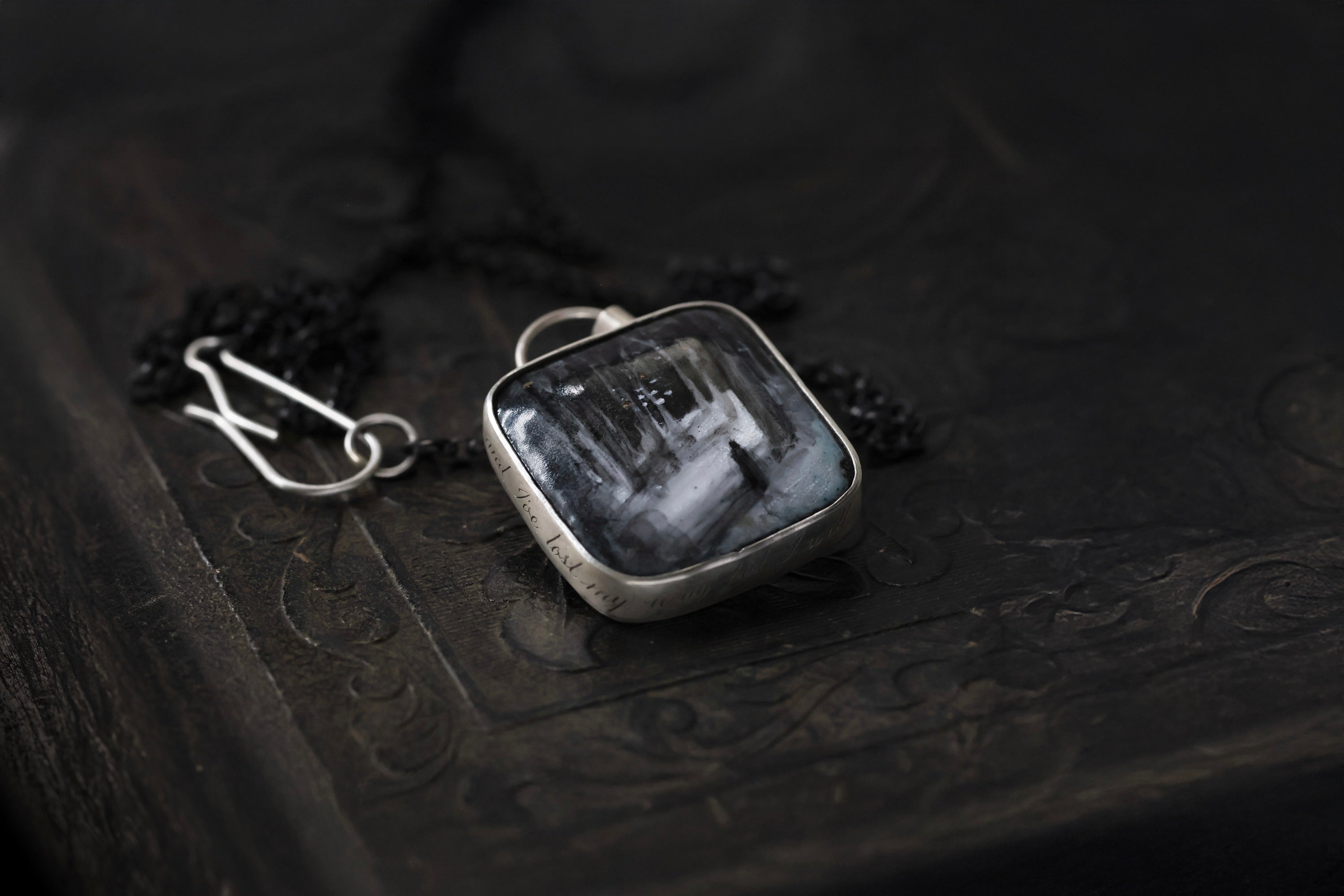 No. 03 ~ Just Beginning – Enameled Necklace