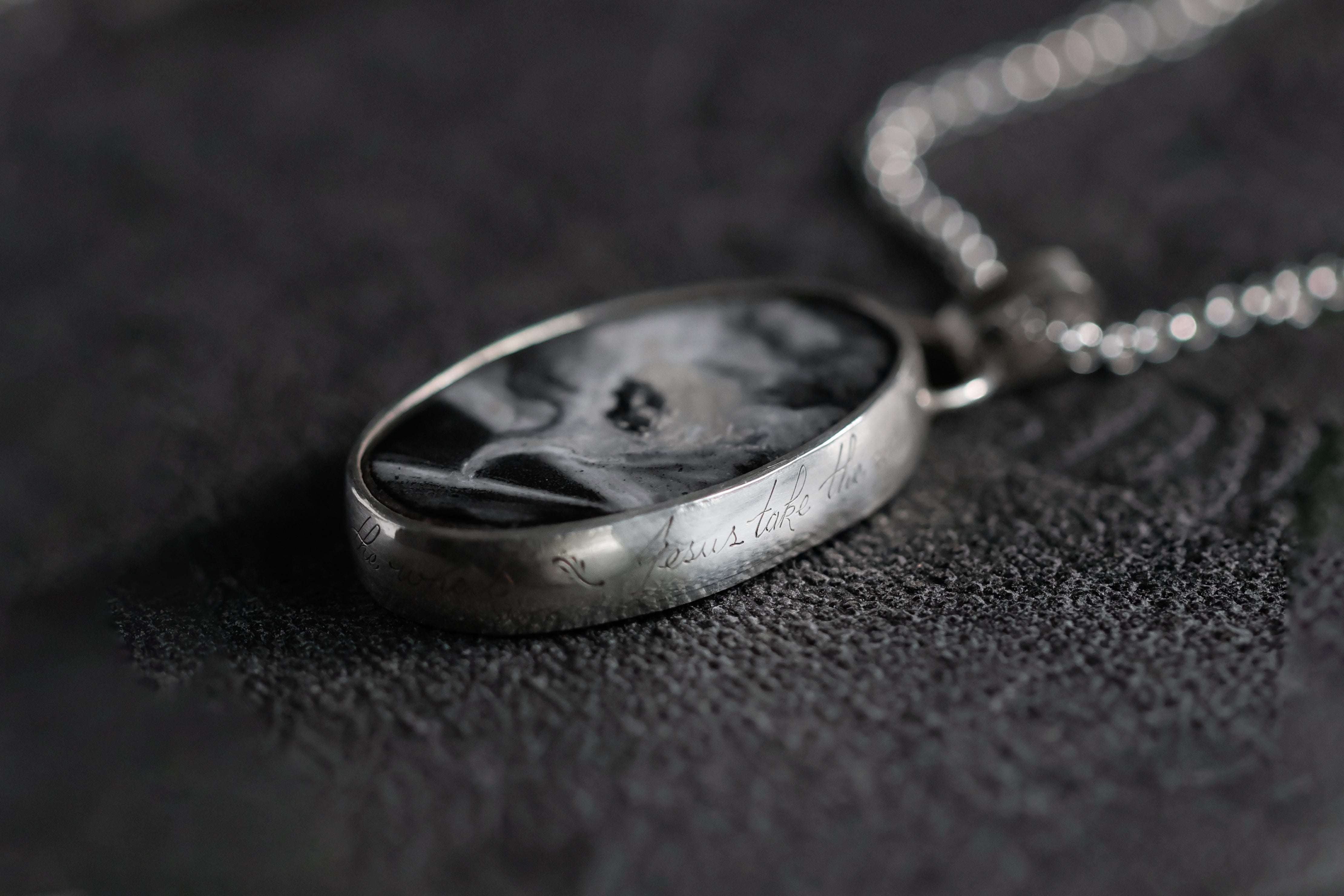 No. 17 ~ Jesus Take the Wheel – Enameled Tornado Necklace