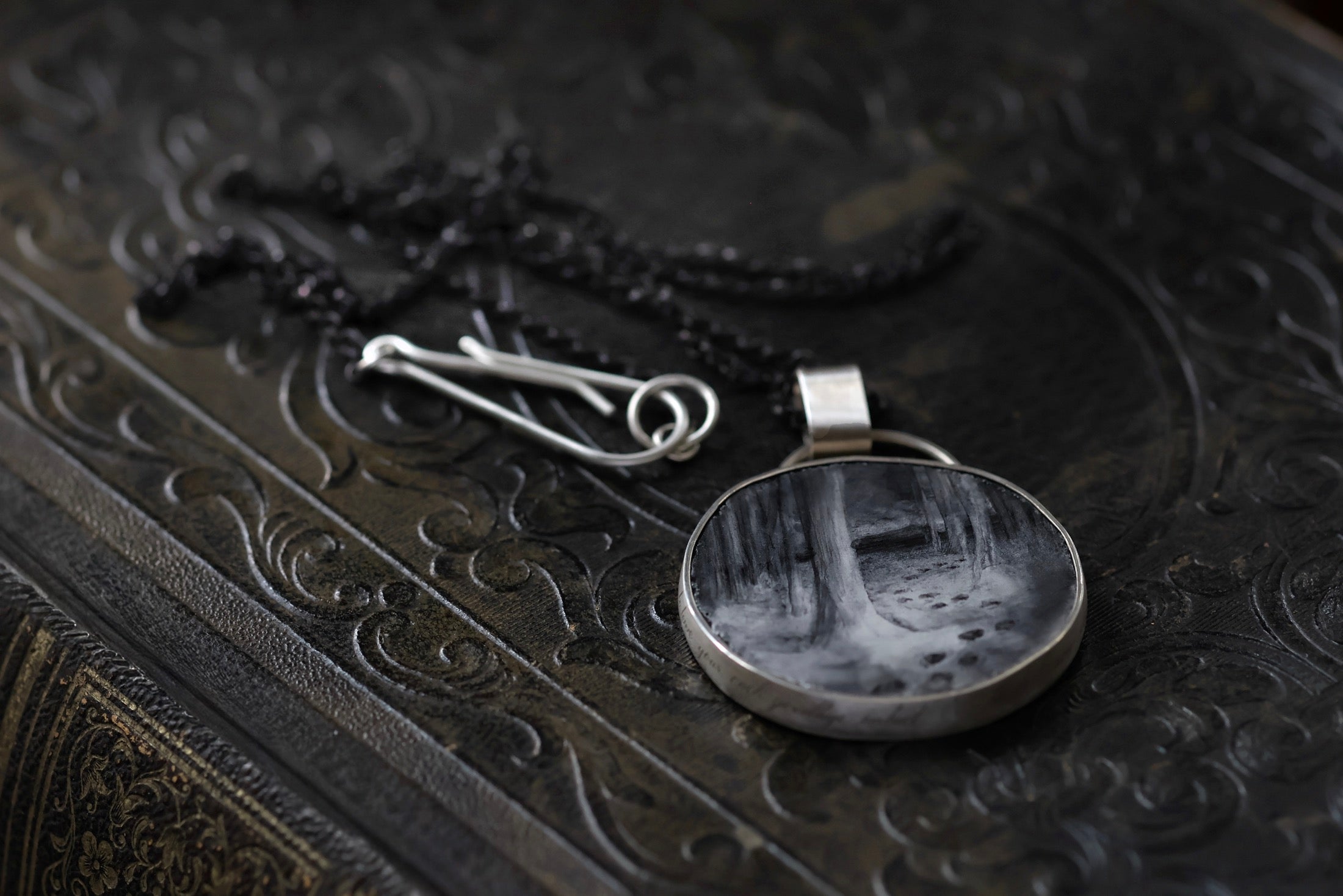 No. 13 ~ Large Footprints Necklace {preview}