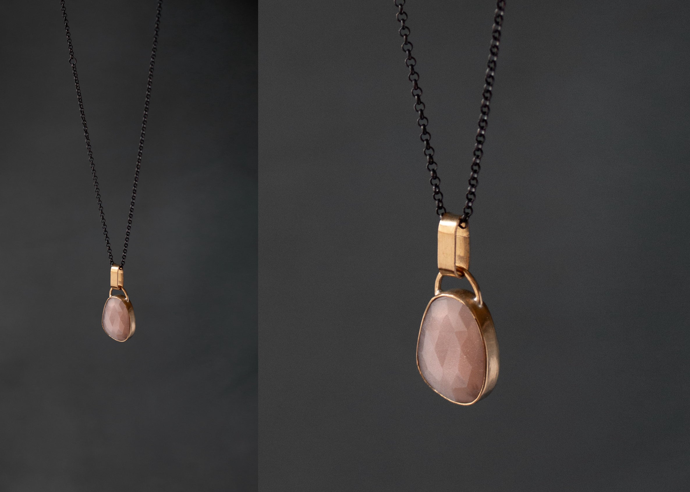 12. Lily of the Valley Pink Quartz Necklace