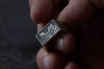 Load image into Gallery viewer, No. 15 ~ Phoenix Rising Rectangle Signet Ring {preview}
