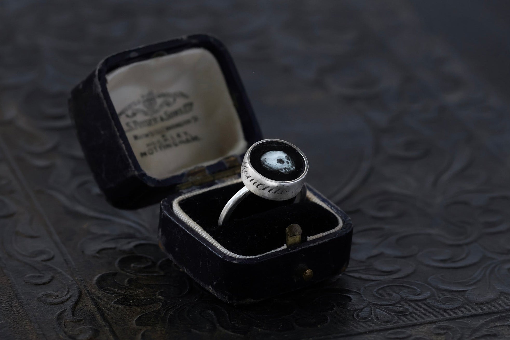 No. 7 ~ Enameled Skull Ring {preview}