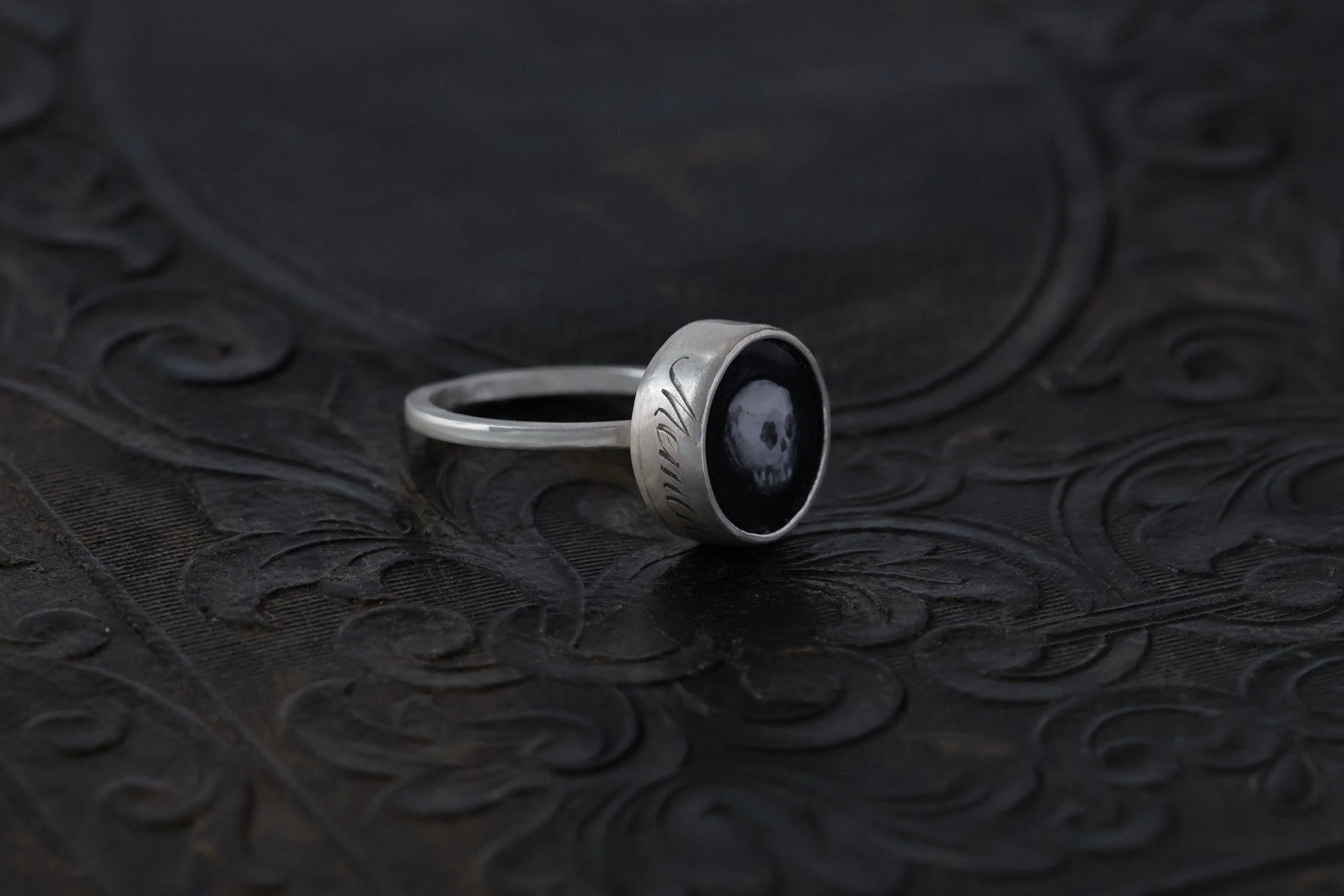 No. 7 ~ Enameled Skull Ring {preview}