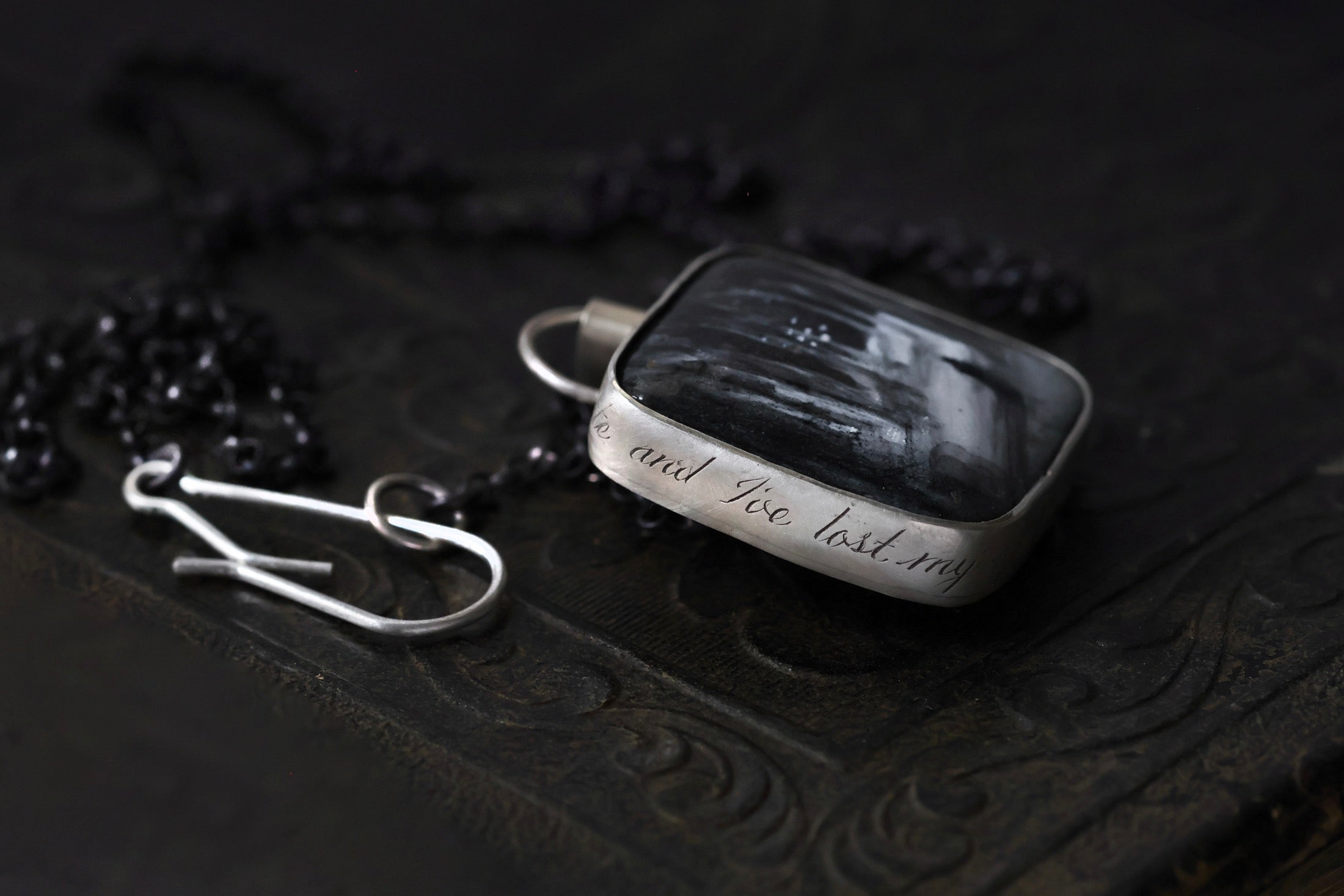 No. 23 ~ Square Footprints Necklace {preview}