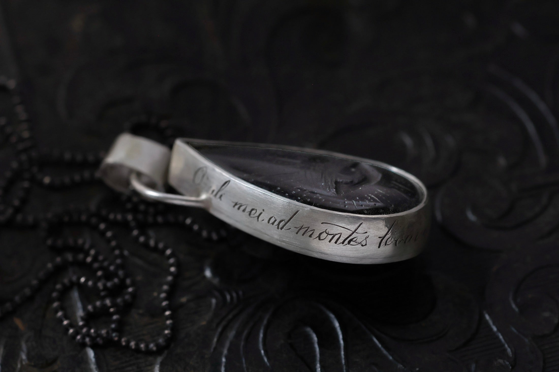 No. 10 ~ Jet Eye of Providence Necklace {preview}