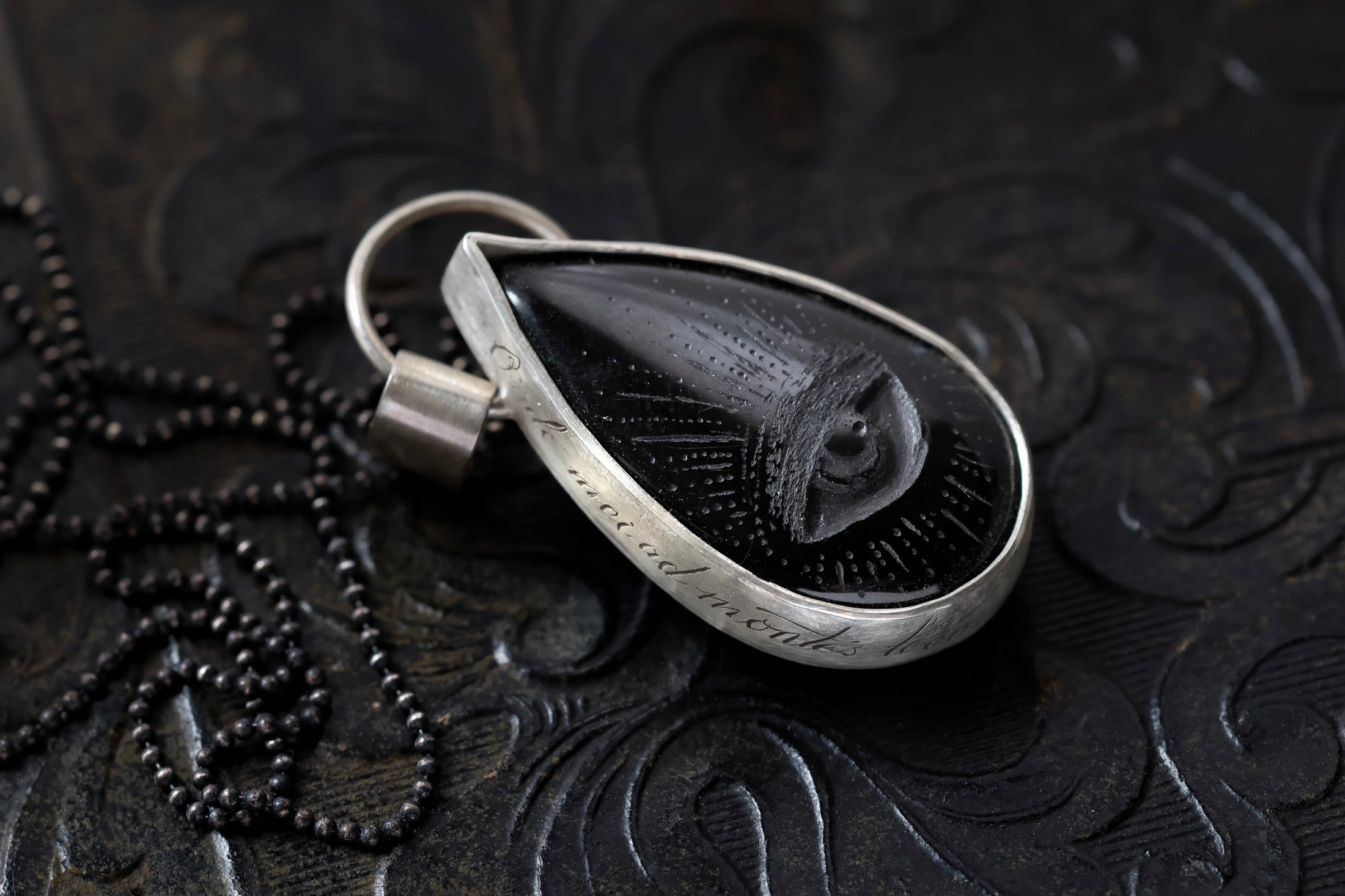 No. 10 ~ Jet Eye of Providence Necklace {preview}