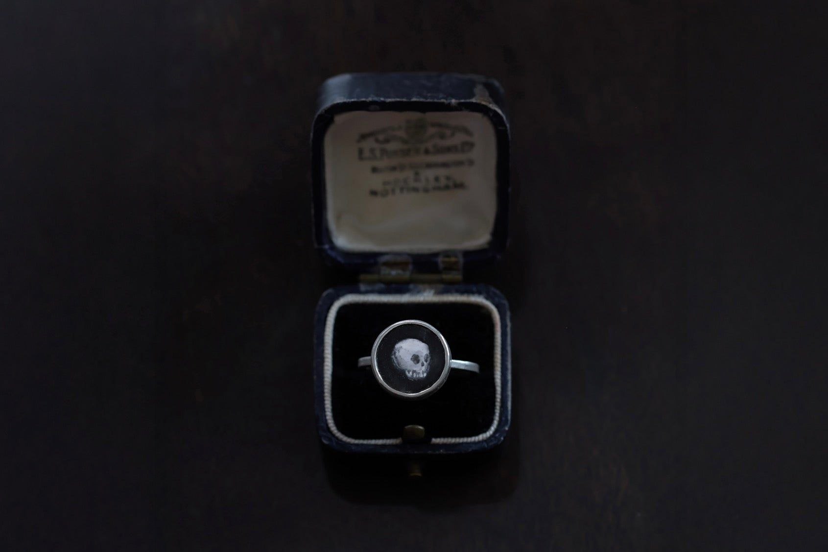 No. 7 ~ Enameled Skull Ring {preview}