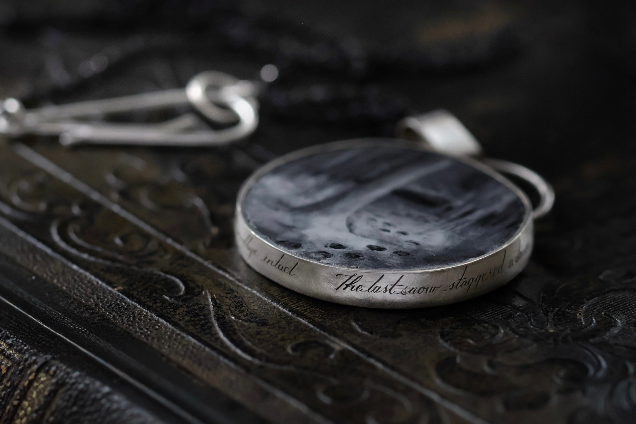 No. 13 ~ Large Footprints Necklace {preview}