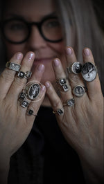 Load image into Gallery viewer, Sleepwalker in Milkweed | Ring {Size 8}
